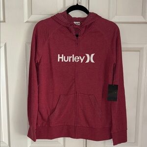 NWT Hurley Hooded Fleece Full Zip Jacket